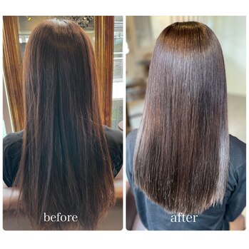 【内部 補修×艶×柔らかさ】上質な大人の縮毛矯正